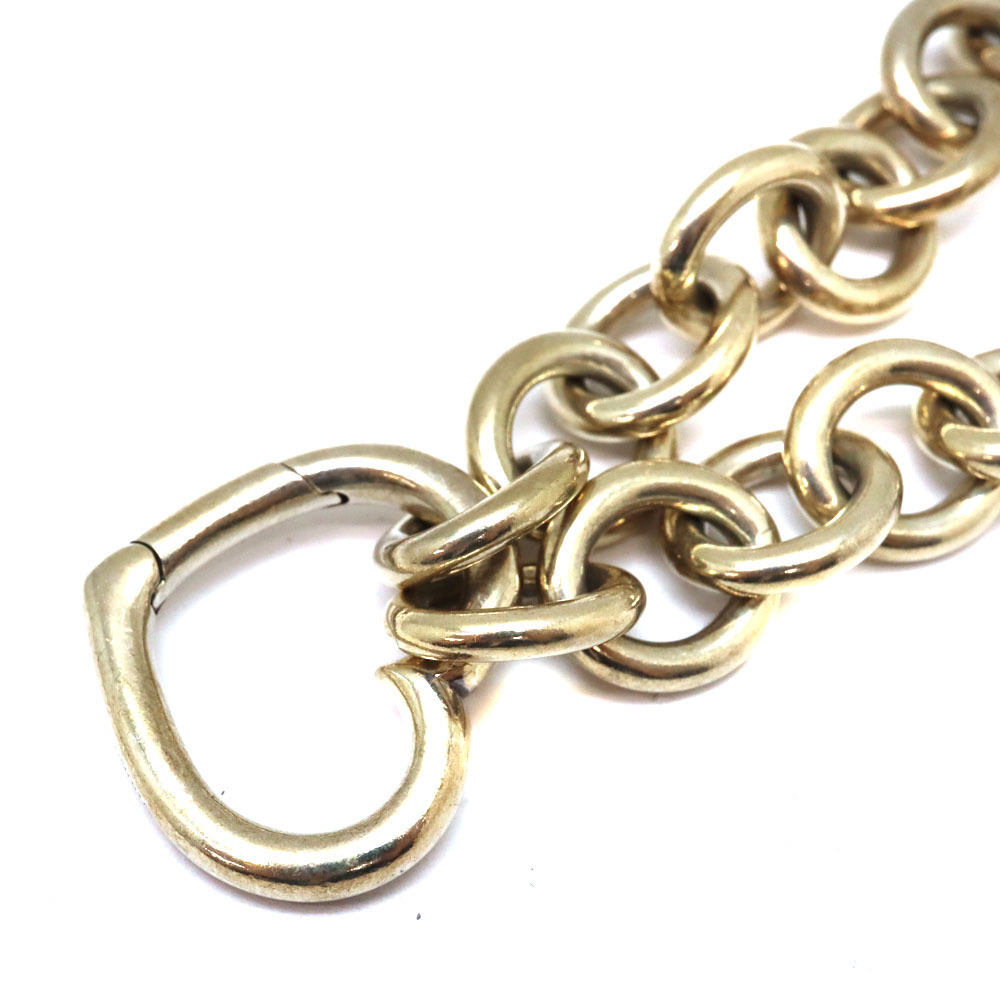 Tiffany Co Heart Motif Bracelet Silver